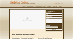 Desktop Screenshot of highrollerspainting.net