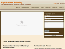 Tablet Screenshot of highrollerspainting.net